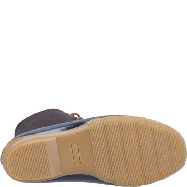 Sperry Dam/Dam Saltwater Duck Väder Läderstövlar 2,5 U Tan/Navy 2.5 UK