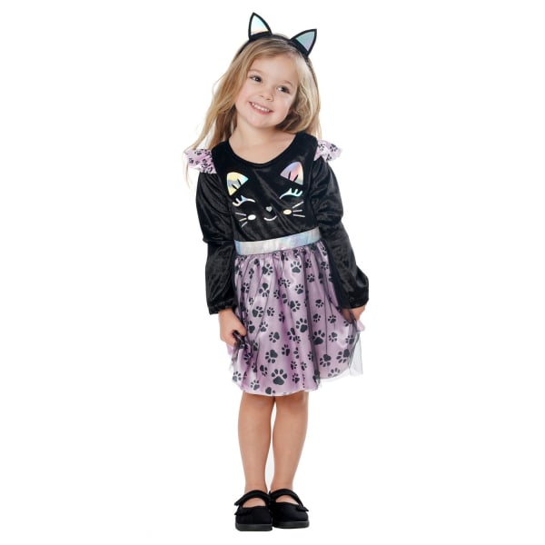 Bristol Novelty Toddler Cat Costume Set 3 Years Black/Lila Black/Purple 3 Years