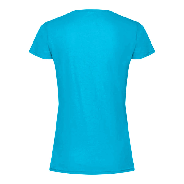Fruit of the Loom Ikonisk T-shirt för kvinnor/damer XXL Azurblå Azure Blue XXL