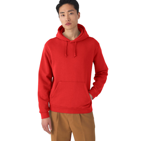 B&C Unisex Vuxen Tröja med Huva/Hoodie S Röd Red S