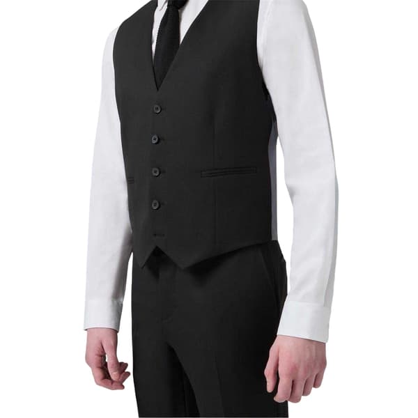 Twisted Tailor Herr Slim Västar 48 i Svart Black 48 in