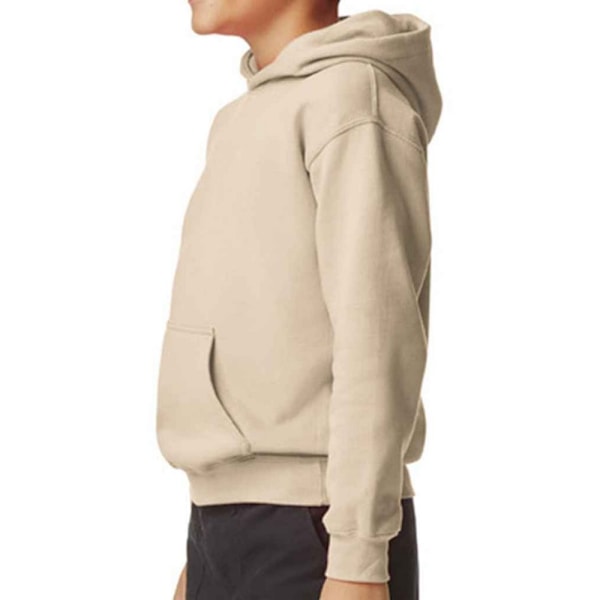 Gildan Barn/Barn Fleece Mellanvikt Hoodie L Sand Sand L