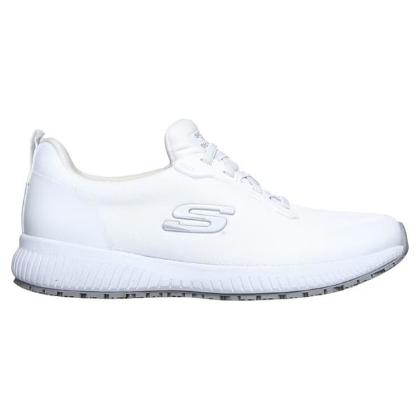 Skechers Dam/Damer Squad Snörnings Säkerhetsskor 5 UK Vit White 5 UK