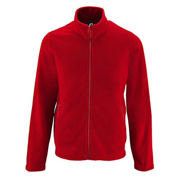 SOLS Herr Norman Fleece Jacka M Röd Red M