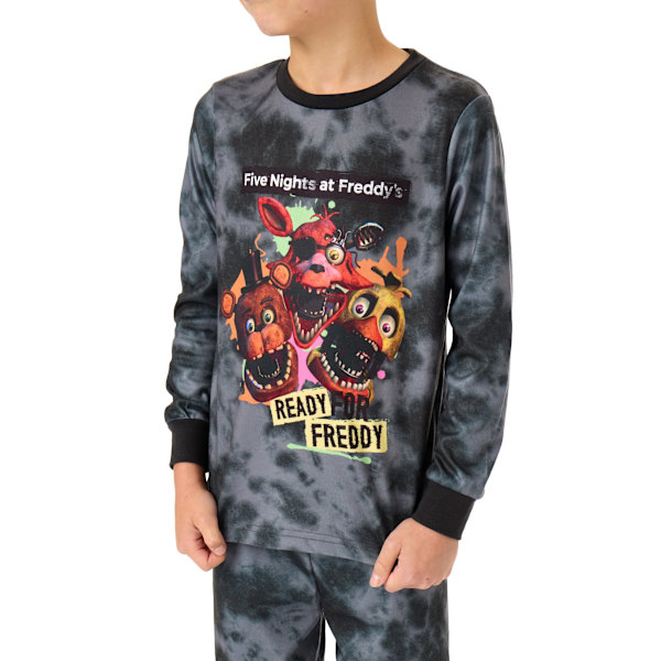 Five Nights At Freddys Pojkar Ready For Freddy Långärmad Lång Black 7-8 Years