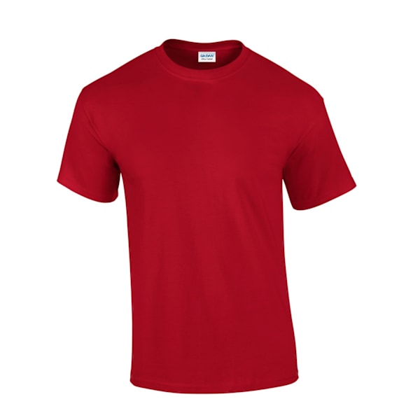 Gildan Herr Ultra Cotton T-Shirt L Körsbärsröd Cherry Red L