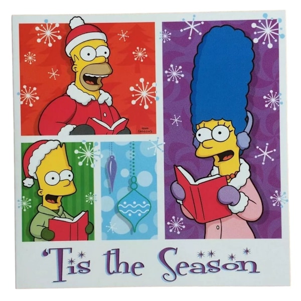 The Simpsons Tis The Season Julkort (Paket med 8) En Storlek Multicoloured One Size