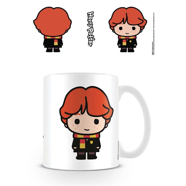 Harry Potter Chibi Ron Mugg En Storlek Vit White One Size