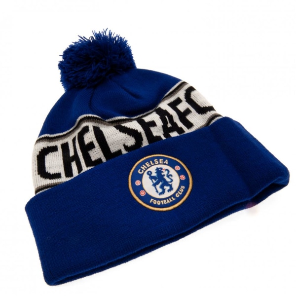 Chelsea FC Unisex Adult Crest Ski Hat One Size Kungsblå/Vit Royal Blue/White One Size