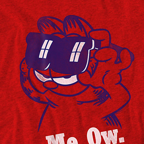 Garfield Unisex Vuxen Deal With It T-Shirt L Röd Red L
