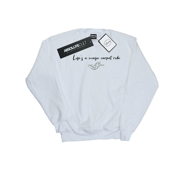 Disney Herr Aladdin Livet Är En Magisk Mattresa Sweatshirt S Vit White S