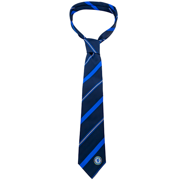 Chelsea FC Unisex Adult Stripe Tie One Size Navy/Royal Blue Navy/Royal Blue One Size