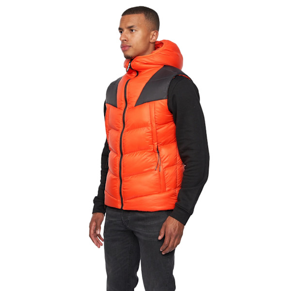 Duck and Cover Herr Raymax Gilet XL Orange/Svart Orange/Black XL