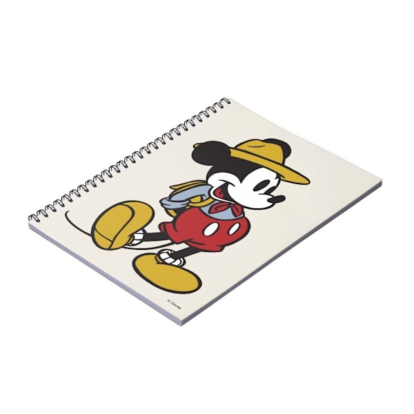 Mickey Mouse Outdoors Notebook A5 Svart/Gul Black/Yellow A5