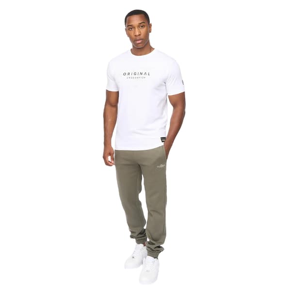 Crosshatch Mappedout Joggingbyxor för män L Oliv Olive L