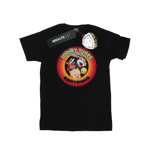 Looney Tunes Herr T-shirt med tecknad cirkel XL Svart Black XL