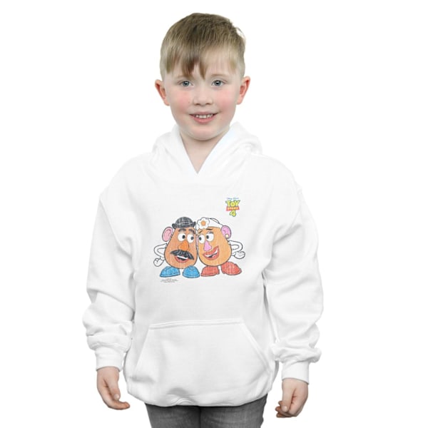 Disney Boys Toy Story 4 Mr And Mrs Potato Head Hoodie 9-11 År White 9-11 Years