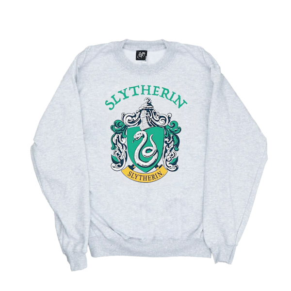 Harry Potter Dam/Kvinnor Slytherin Crest Sweatshirt XL Heather Heather Grey XL