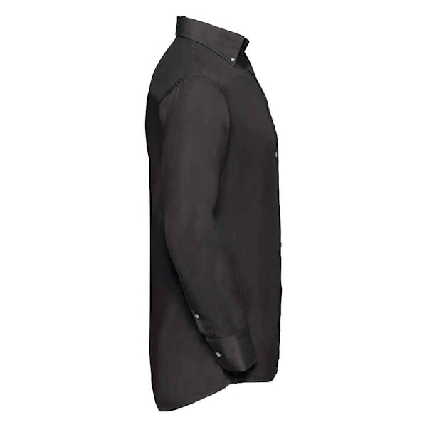 Russell Collection Herr Ultimate Långärmad formell skjorta 18.5 Black 18.5in