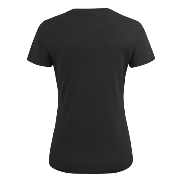 Printer Dam T-shirt med V-ringning M Svart Black M