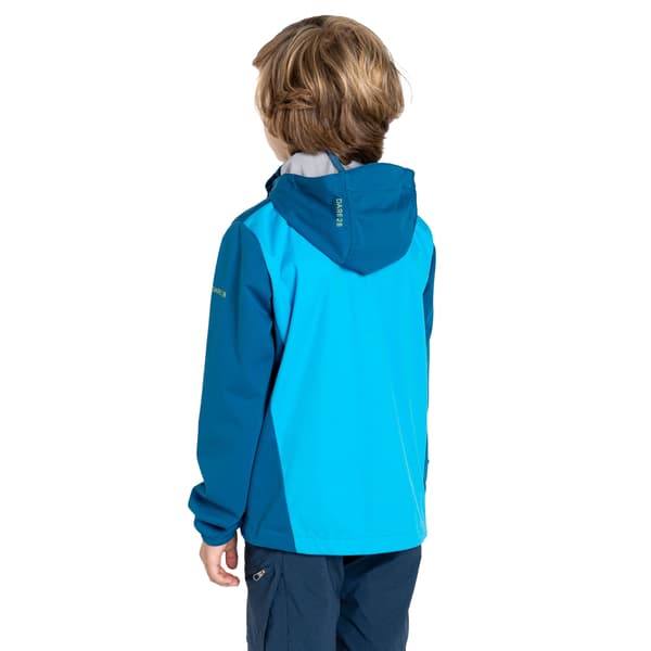Dare 2B Barn/Kids Explore Soft Shell Jacka 15-16 År Blå Blue Sapphire/Spring Break 15-16 Years