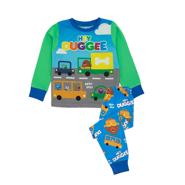 Hey Duggee Pojkar Långärmad Pyjamas Set 18-24 Månader Blå/Grön Blue/Green/Grey 18-24 Months