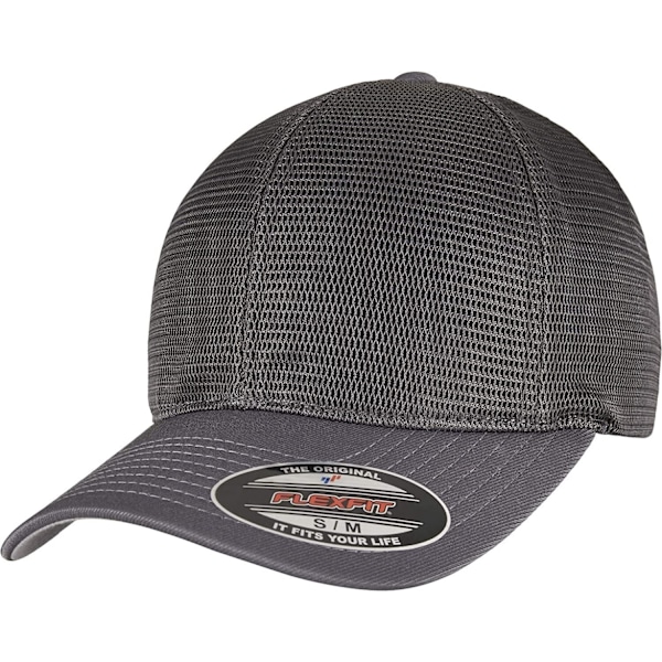 Flexfit Unisex Adult 360 Omnimesh Mesh Cap S-M Charcoal Charcoal S-M
