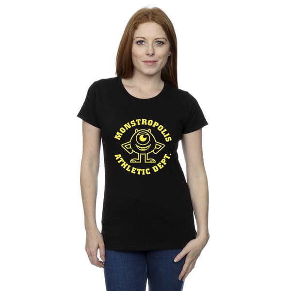 Disney Dam/Dam Monsters University Monstropolis Bomulls T- Black L