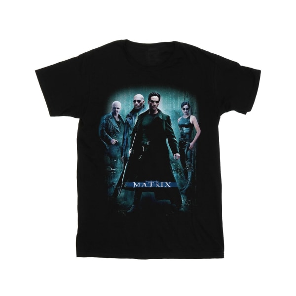 The Matrix Womens/Ladies Group Poster T-shirt för pojkvän i bomull Black XXL