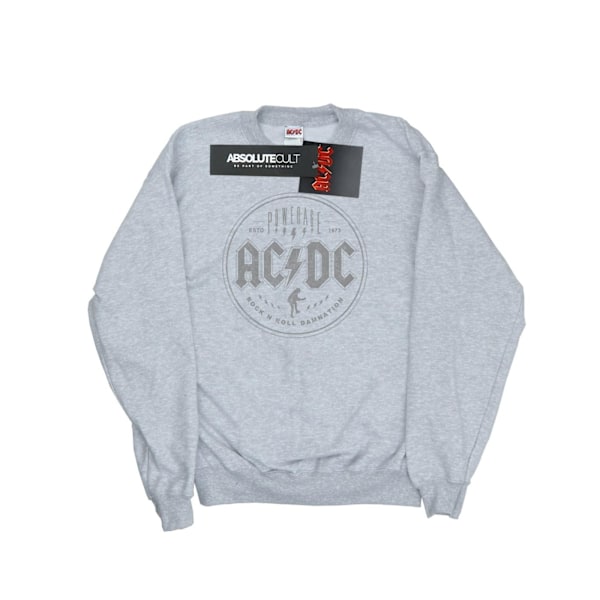 AC/DC Girls Rock N Roll Damnation Svart Sweatshirt 7-8 År Sp Sports Grey 7-8 Years