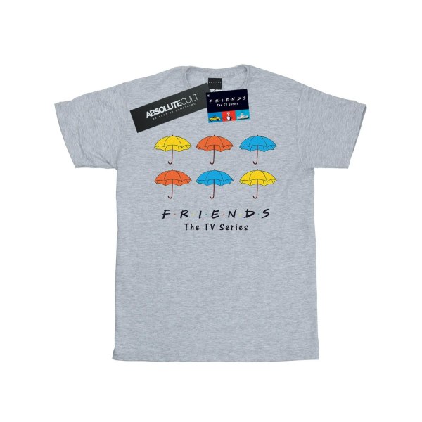 Friends Girls Färgade paraplyer bomull T-shirt 7-8 år Sport Sports Grey 7-8 Years