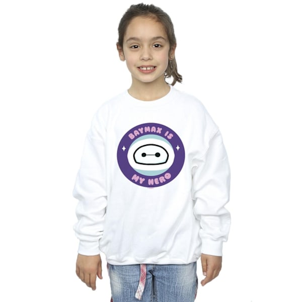 Disney Girls Big Hero 6 Baymax My Hero Pocket Sweatshirt 12-13 White 12-13 Years