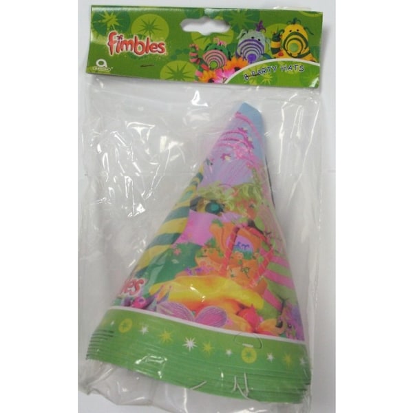 Fimbles Kon Partyhatt (8-pack) En Storlek Flerfärgad Multicoloured One Size