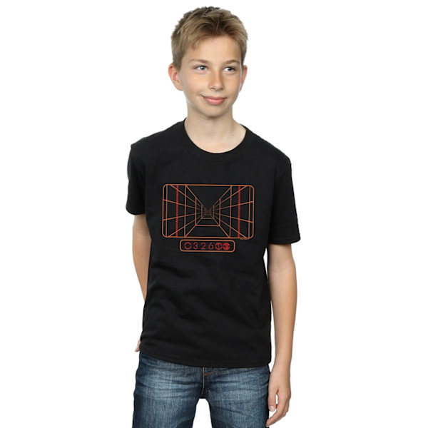 Star Wars Pojkar Sikt Dator T-Shirt 7-8 År Svart Black 7-8 Years