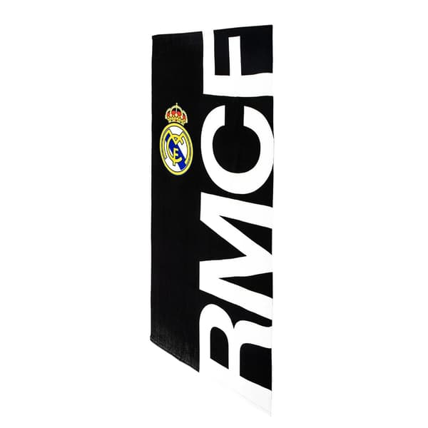 Real Madrid CF Halv Crest Strandhandduk One Size Svart Black One Size