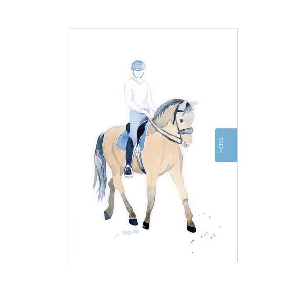 Deckled Edge Working Horse Notebook A6 Vit/Brun/Blå White/Brown/Blue A6