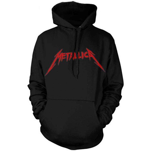 Metallica Unisex Adult Screaming Skull Hoodie S Svart/Röd Black/Red S