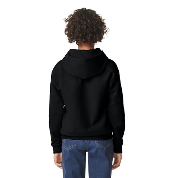Gildan Barn/Kids Softstyle Enfärgad Mellantung Hoodie 9-11 År Black 9-11 Years