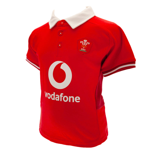 Wales RU Baby Home Kit T-shirt & shorts Set 18-23 månader Röd/Wh Red/White 18-23 Months