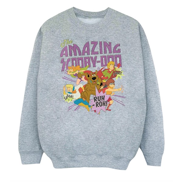 Scooby Doo Boys The Amazing Scooby Sweatshirt 7-8 år Sport Sports Grey 7-8 Years