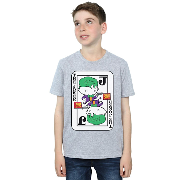 DC Comics Boys Chibi Joker Spelkorts T-shirt 7-8 år Sport Sports Grey 7-8 Years