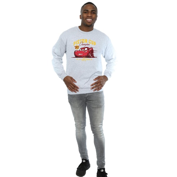 Disney Cars Piston Cup Champion Sweatshirt 3XL Sports Grey för män Sports Grey 3XL