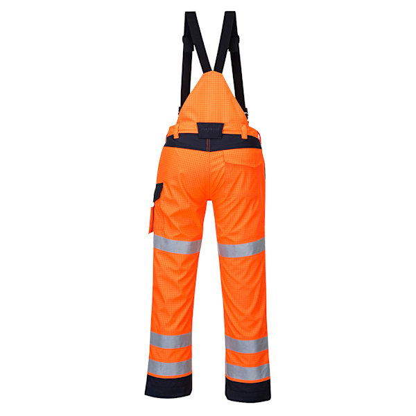 Portwest Herr Multi Norm Modaflame Vattentäta Byxor XL Orang Orange/Navy XL