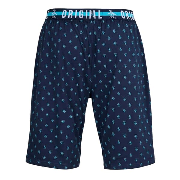 Original Penguin Herr Pyjamasshorts med heltäckande tryck M R Blå Blue M R