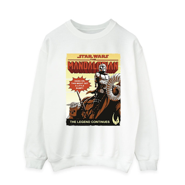 Star Wars The Mandalorian Herr Bumpy Ride Sweatshirt M Vit White M
