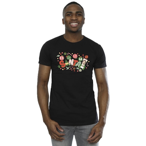 Elf Herr Santa Fa La La T-shirt S Svart Black S