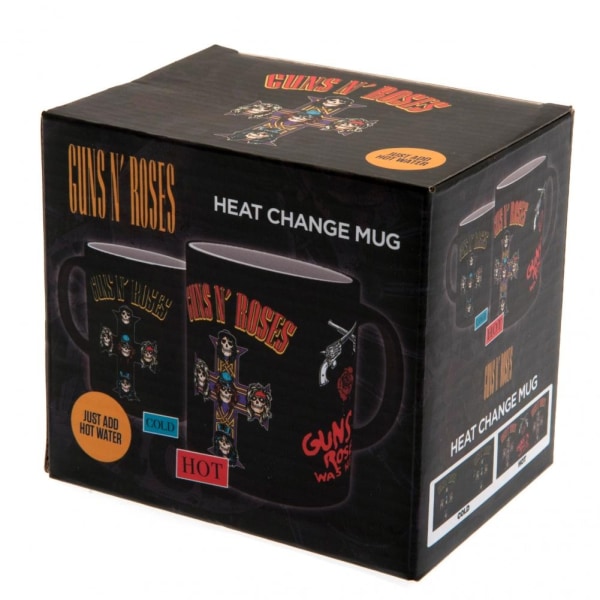 Guns N Roses Värmeväxlande keramisk mugg 9 x 8cm Svart/Multicolou Black/Multicoloured 9 x 8cm
