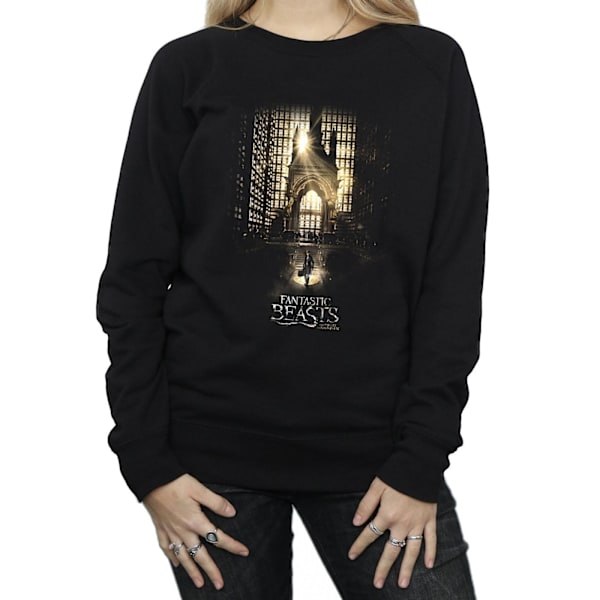 Fantastiska vidunder Kvinnors/Damers Film Affisch Sweatshirt L Svart Black L