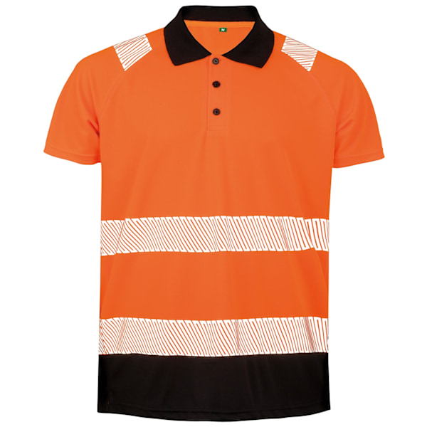 Result Äkta Återvunnen Dam/Dam Säkerhets Polotröja XXL-3XL Fluorescent Orange XXL-3XL