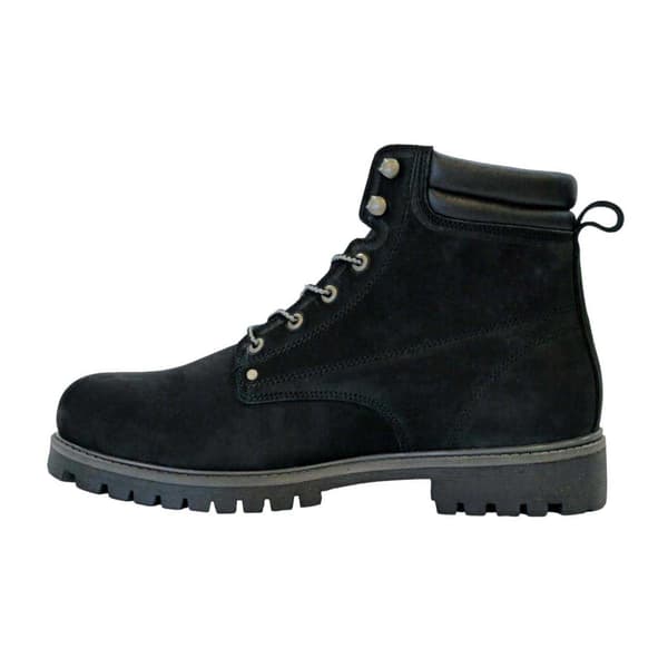 Nicholas Deakins Herr Ash Läder Vadderad Krage Ankelstövlar 12 Black 12 UK